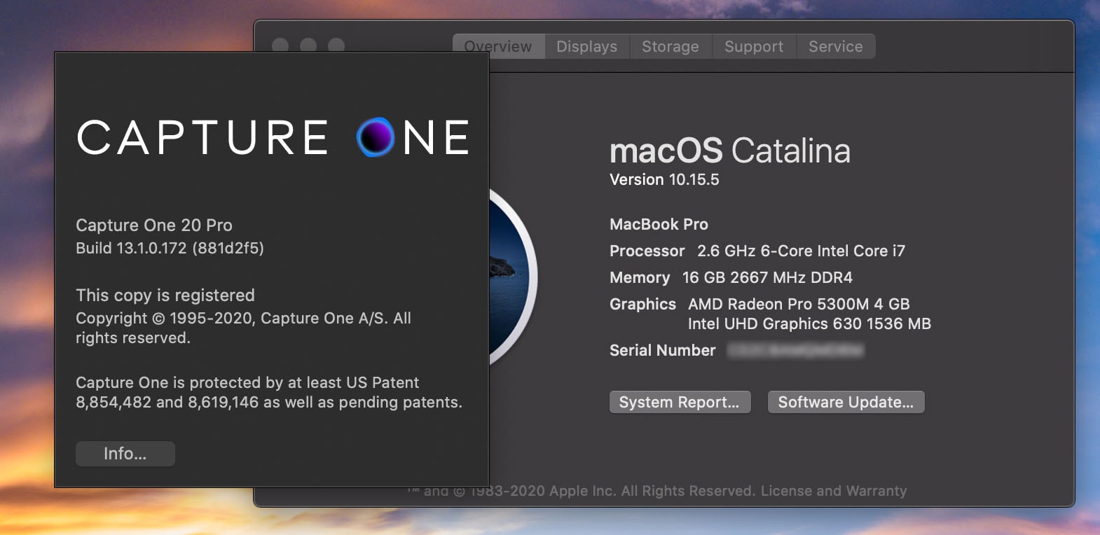 Capture One 20 Pro trên macOS Catalina